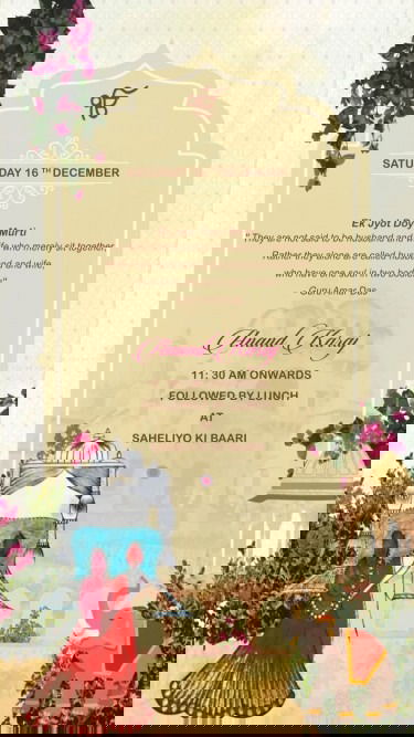 Modern Sikh Wedding Invitation Video Royal Anand Karaj