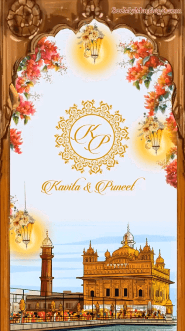 Punjabi Sikh Anand Karaj Invitation Video Grand Wedding celebration