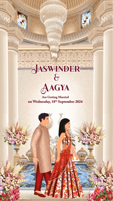 walking-theme-wedding-invitation