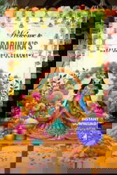 Radiant Floral Accents Half Saree Ceremony Welcome Poster