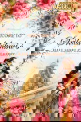 Temple Theme Floral Half Saree Ceremony Welcome Poster