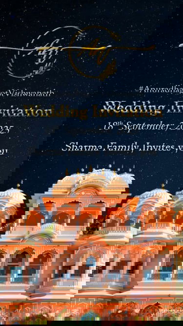 3D Royal Wedding Invitation Video for Rajasthani Rajputana Theme with Lagan Tika, Haldi, Cocktail Party, Jaimala, Pheras, Doli