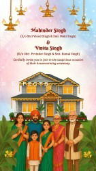 New Home & New Memories Housewarming Ceremony Video with Family Illustration