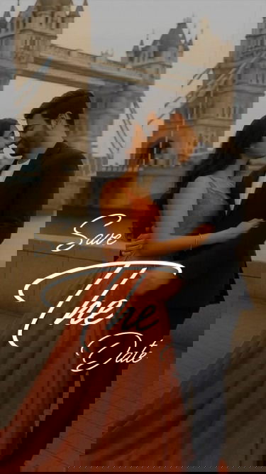 Slow Motion Couple Theme Wedding Save The Date Announcement Video with Romantic Couple