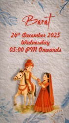 World's Best AI Wedding Invitation Video with Couple Illustration and Save The Date, Haldi, Mehndi, Sangeet, Barat, Varmala, Phere, Reception