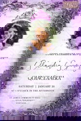 Royal Radiance Quinceañera Invitation with Add Photo Option, Purple Frame and Ornamental Patterns